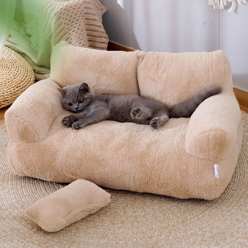 Deluxe Cat Couch - Soft Comfortable Couch Bed for Cats and Small Dogs