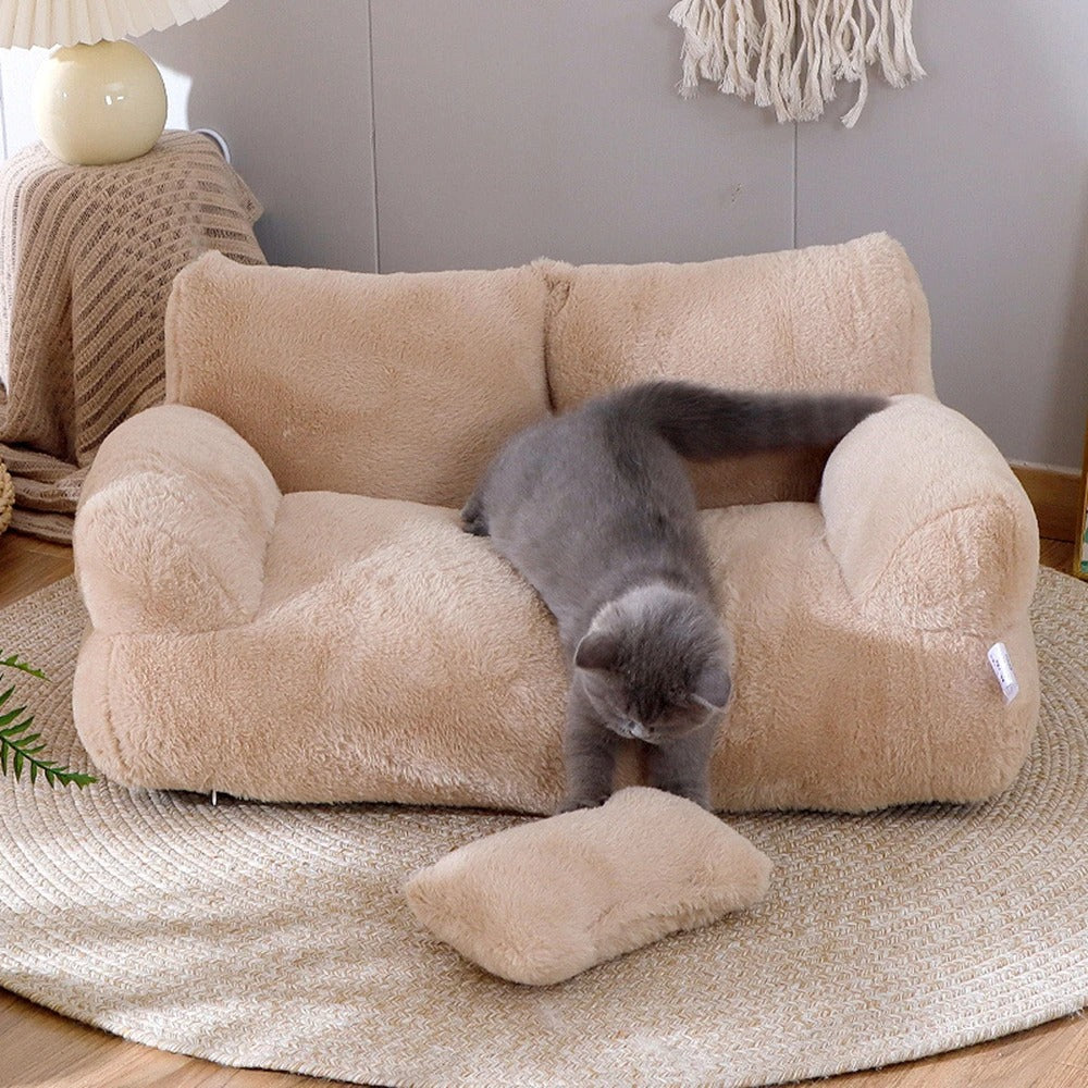 Deluxe Cat Couch - Soft Comfortable Couch Bed for Cats and Small Dogs